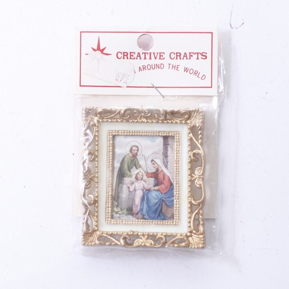 Creative Crafts, Holy Family, Dollhouse Miniature Art, Picture, Miniature